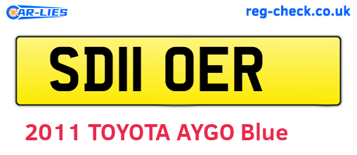 SD11OER are the vehicle registration plates.