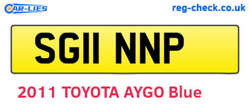 SG11NNP are the vehicle registration plates.