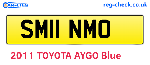 SM11NMO are the vehicle registration plates.