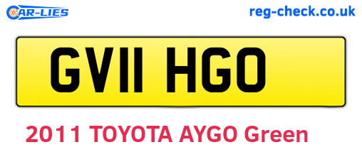 GV11HGO are the vehicle registration plates.