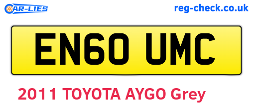 EN60UMC are the vehicle registration plates.