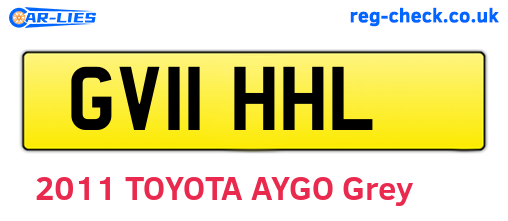 GV11HHL are the vehicle registration plates.