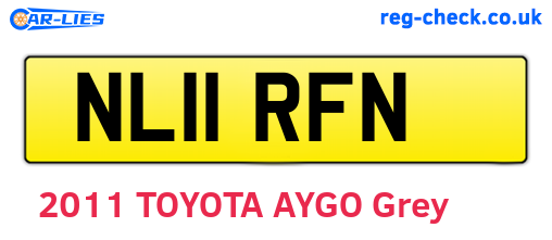 NL11RFN are the vehicle registration plates.