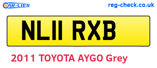 NL11RXB are the vehicle registration plates.