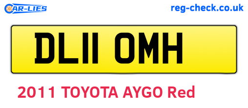 DL11OMH are the vehicle registration plates.