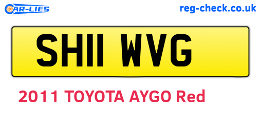 SH11WVG are the vehicle registration plates.