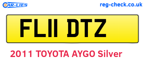 FL11DTZ are the vehicle registration plates.