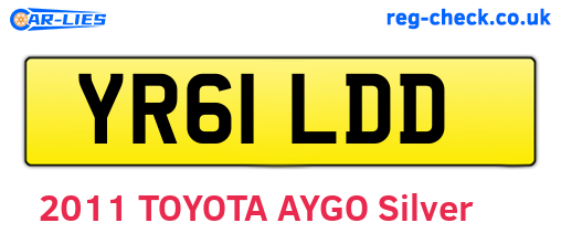 YR61LDD are the vehicle registration plates.