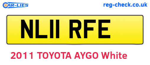 NL11RFE are the vehicle registration plates.