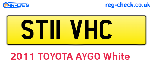 ST11VHC are the vehicle registration plates.