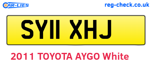 SY11XHJ are the vehicle registration plates.