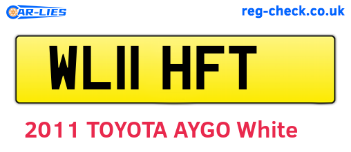 WL11HFT are the vehicle registration plates.