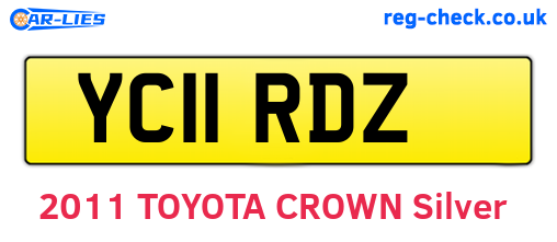 YC11RDZ are the vehicle registration plates.