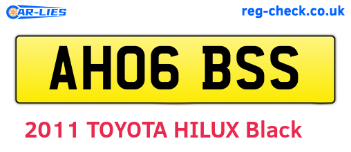 AH06BSS are the vehicle registration plates.