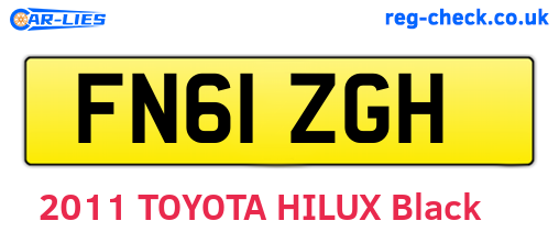 FN61ZGH are the vehicle registration plates.