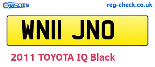 WN11JNO are the vehicle registration plates.