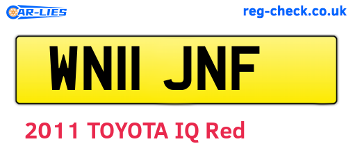 WN11JNF are the vehicle registration plates.