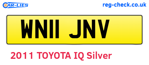 WN11JNV are the vehicle registration plates.
