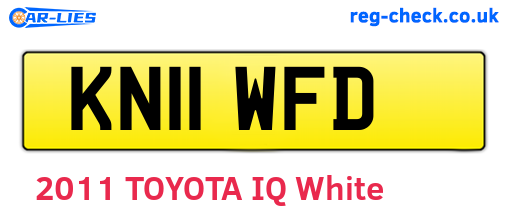 KN11WFD are the vehicle registration plates.
