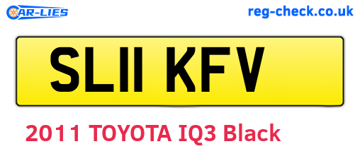 SL11KFV are the vehicle registration plates.