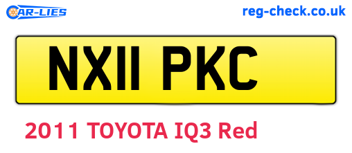 NX11PKC are the vehicle registration plates.