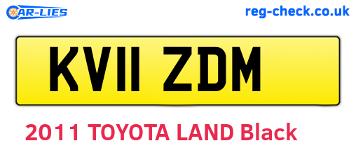 KV11ZDM are the vehicle registration plates.