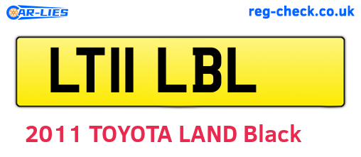 LT11LBL are the vehicle registration plates.