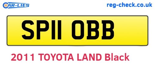 SP11OBB are the vehicle registration plates.