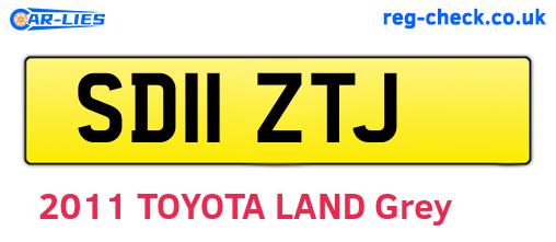 SD11ZTJ are the vehicle registration plates.