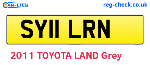 SY11LRN are the vehicle registration plates.