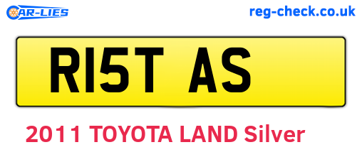 R15TAS are the vehicle registration plates.