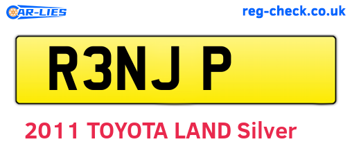 R3NJP are the vehicle registration plates.
