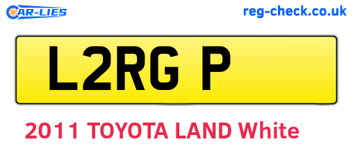L2RGP are the vehicle registration plates.