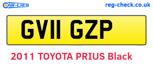 GV11GZP are the vehicle registration plates.