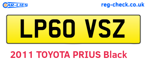 LP60VSZ are the vehicle registration plates.