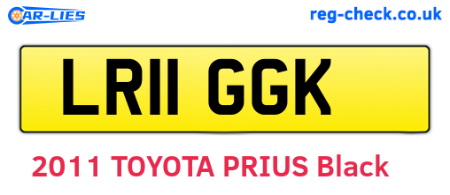 LR11GGK are the vehicle registration plates.