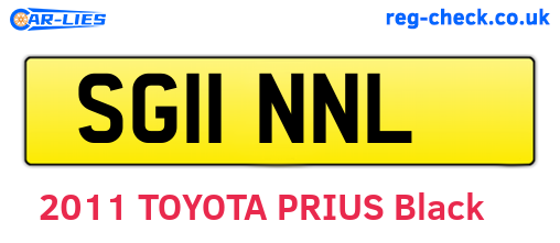 SG11NNL are the vehicle registration plates.