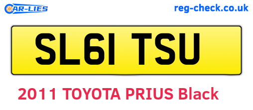 SL61TSU are the vehicle registration plates.