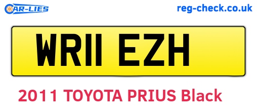 WR11EZH are the vehicle registration plates.