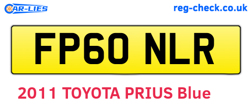 FP60NLR are the vehicle registration plates.