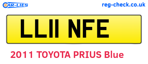 LL11NFE are the vehicle registration plates.