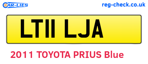 LT11LJA are the vehicle registration plates.