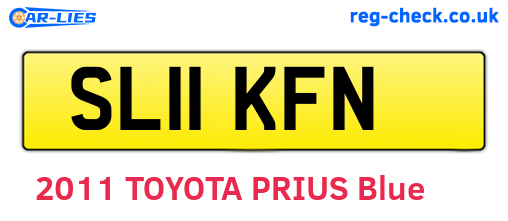 SL11KFN are the vehicle registration plates.