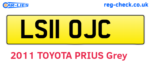 LS11OJC are the vehicle registration plates.