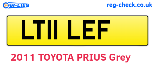 LT11LEF are the vehicle registration plates.