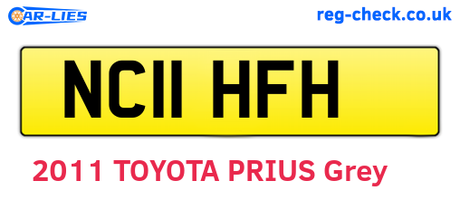 NC11HFH are the vehicle registration plates.