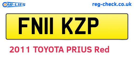 FN11KZP are the vehicle registration plates.