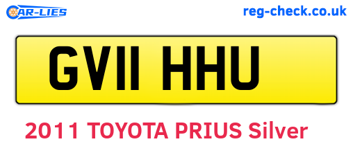 GV11HHU are the vehicle registration plates.