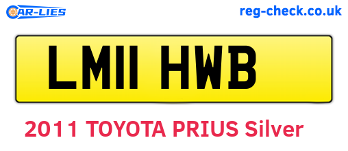 LM11HWB are the vehicle registration plates.