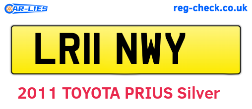 LR11NWY are the vehicle registration plates.